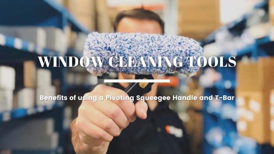 Benefits of using a Pivoting Squeegee Handle and T-Bar