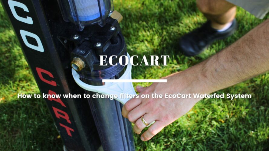 How do I know when to change my filters in my EcoCart Waterfed System?